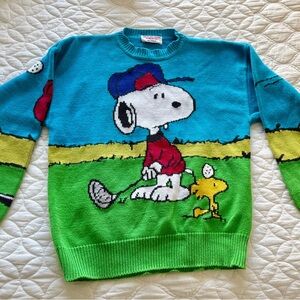 Vintage Snoopy & Friends golf sweater